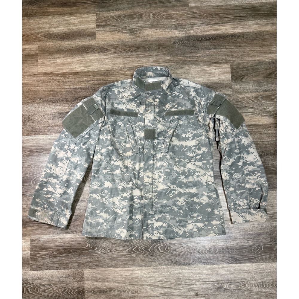 US Army ACU Digital Camo Combat Uniform Coat Jacket Medium Long‎